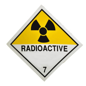Hazard placard magnetic 25cm