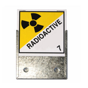 Hazard label metal- vehicle fixed