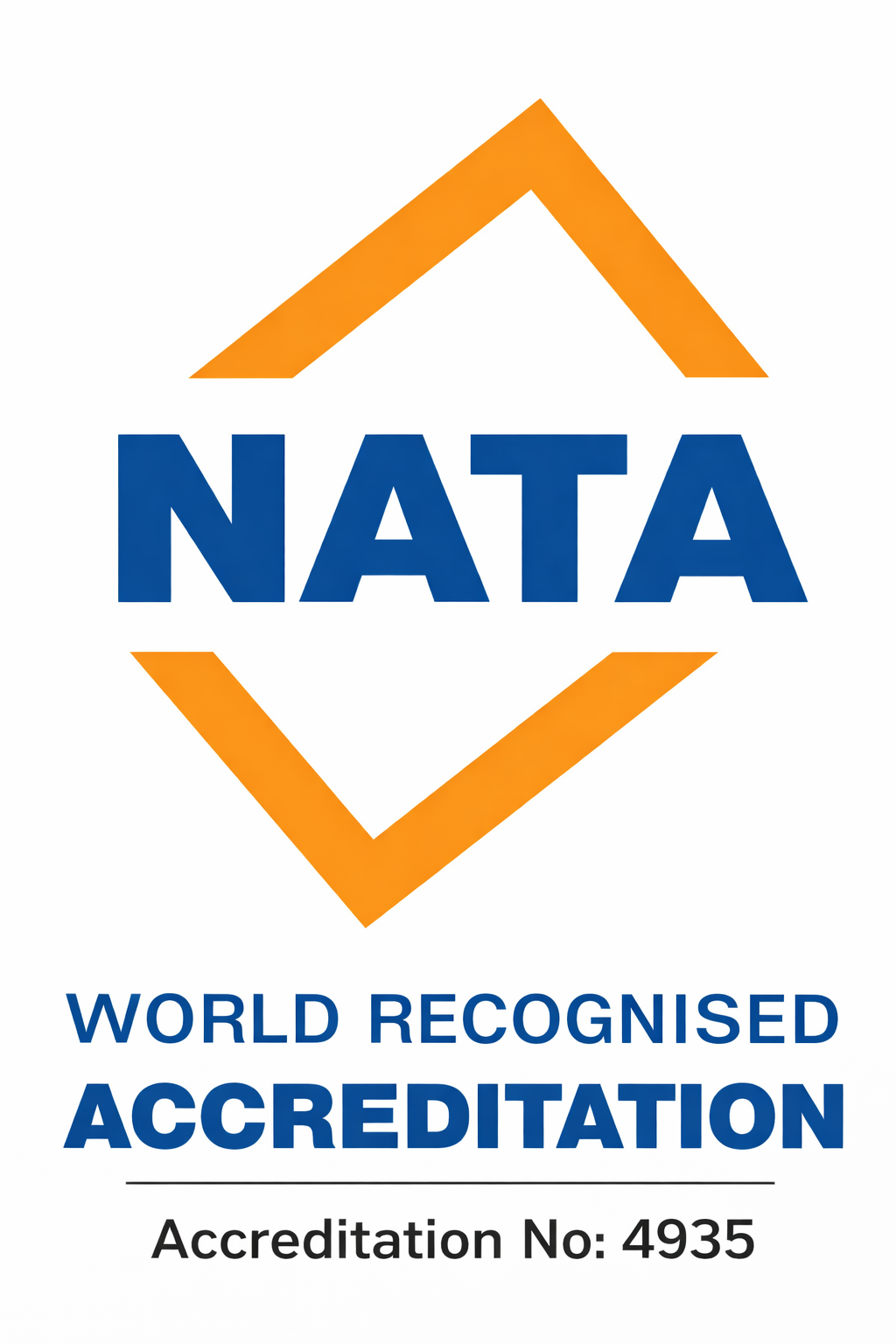 NATA accreditation logo with #no